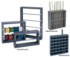 Wire Spool Bulk Racks and Threaded Rod Bar Racks